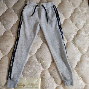 Hollister Grey Patterned Sweat Pants